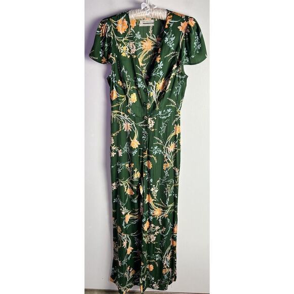 UO Urban Outfitters Matilda Floral Button-Up V-Neck Jumpsuit Size Small - Picture 5 of 13